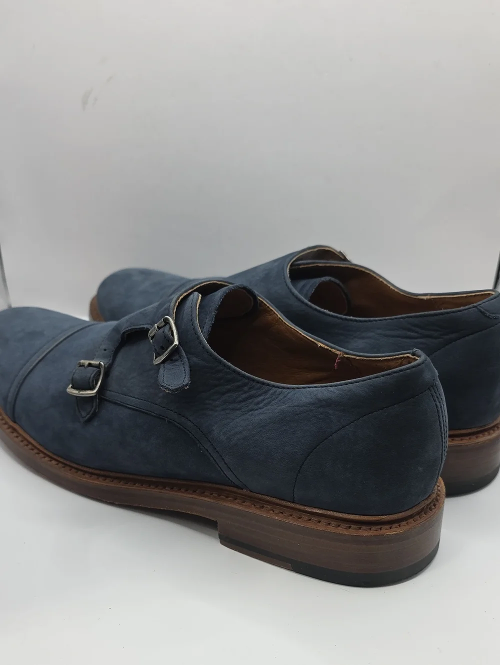 FRYE Men's Jones Double Monk Slip-On Loafer shoes ash size 11 med Goodyear